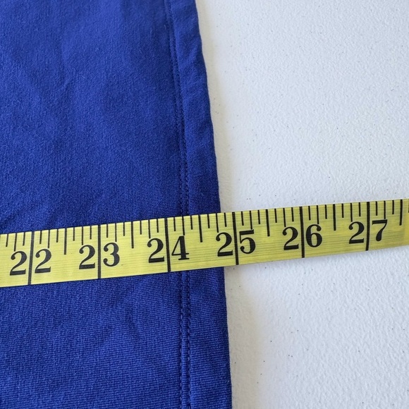 Talbots Size M Cobalt Blue Ruffle Tank Top Closet Basic Career Teacher Office - Picture 6 of 6